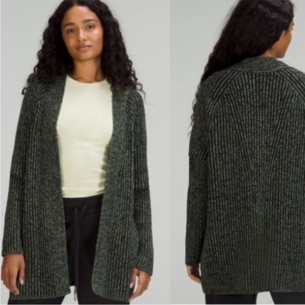 lululemon athletica Cotton-Cashmere Blend Sweater Wrap